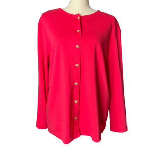 Mountain Lake Women's Button-up Jacket Size 1X in Hot Pink